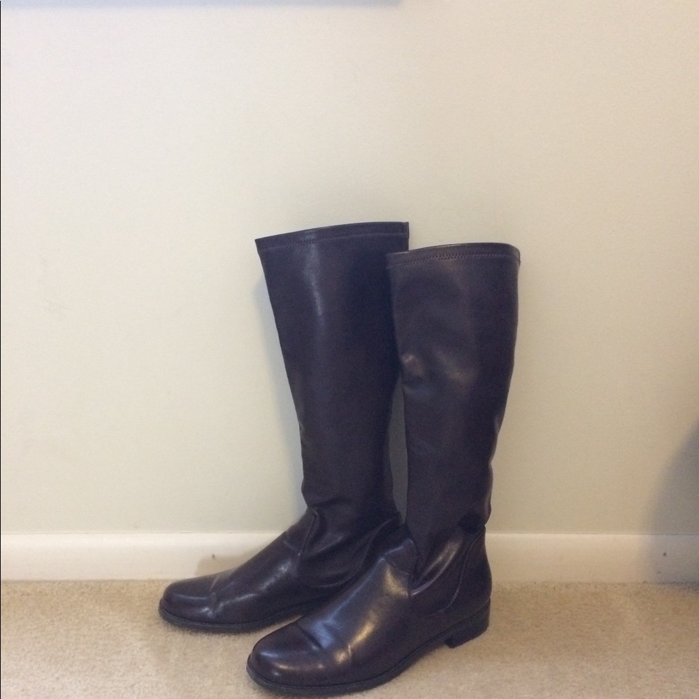 Tall brown boots